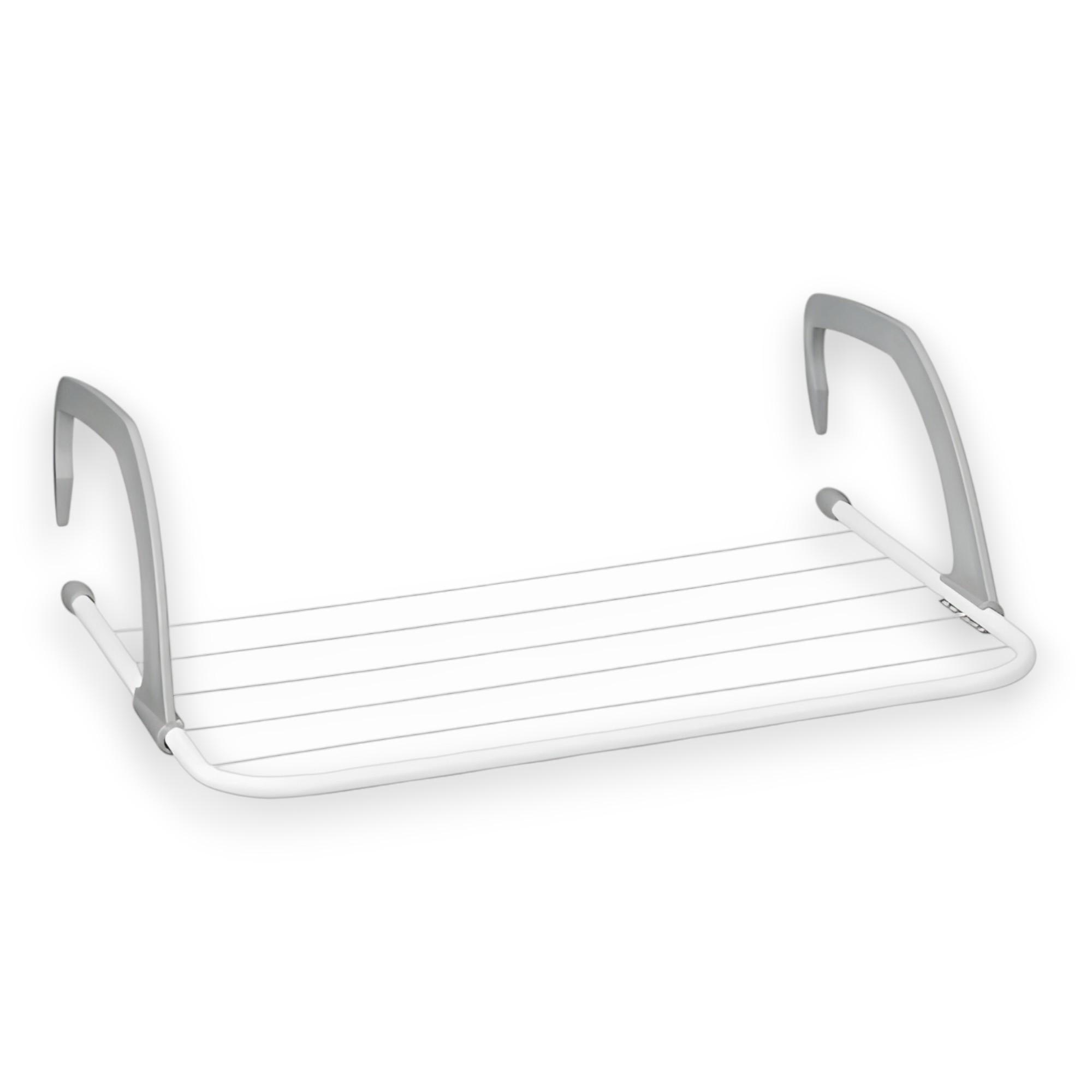 Tendedero Plegable para Balcón - Gris y Blanco - 3 metros de Tendido - Soporte para Tender Ropa - Ideal para Balcón & Radiador Dimensiones 50x34x15,5 - KARAWAN