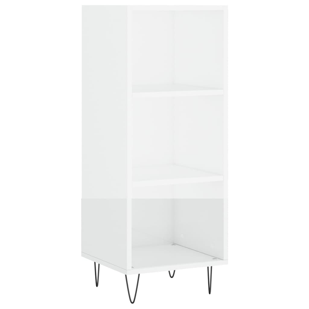 Aparador Vidaxl de Madera de Ingeniería 34,5x32,5x90 Cm - Gris Hormigón