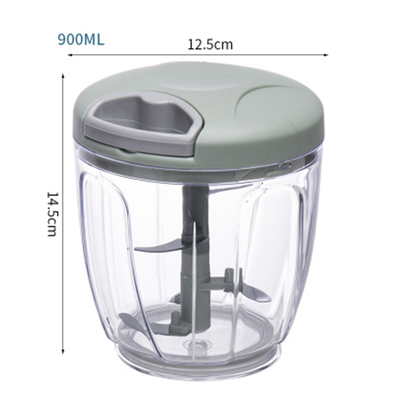 TK Cortador De Ajo Manual 500/900ML Cortador De Vegetales Y Frutas Mezclador De Carne En La Cocina Gadgets De Cocina Molinillo De Carne