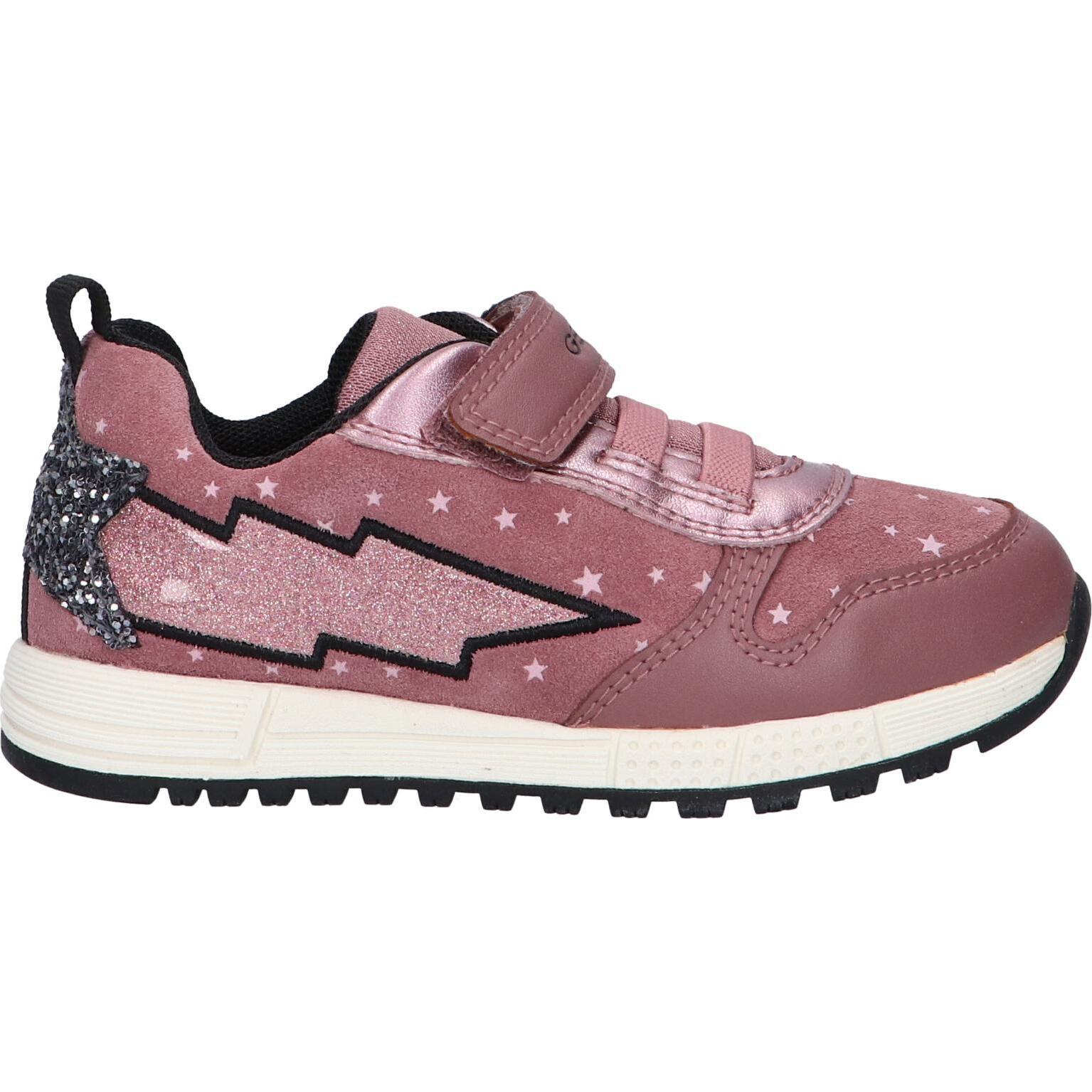 Geox b263za 0bs02 b alben girl c8049 dk rose-black girls' sneakers