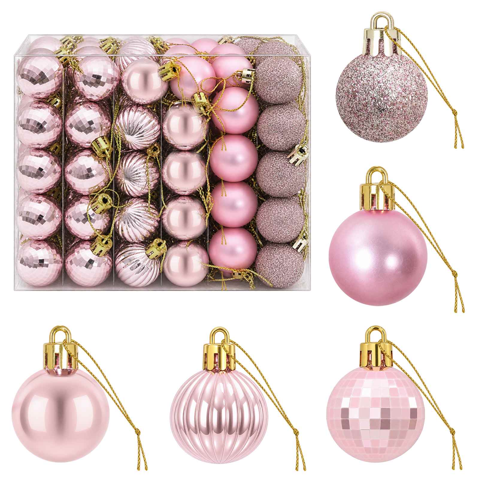 vidaXL Juego de bolas navideñas 150 uds. 3 cm Poliestireno Multicolor
