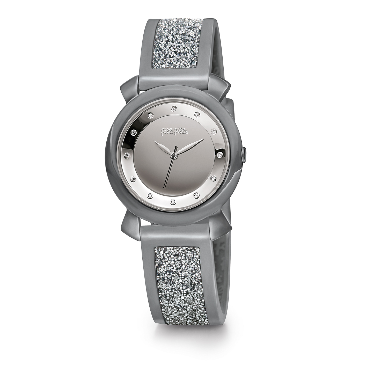 Folli Follie Reloj Mujer Analogico Cuarzo con Correa de Silicona WF15T013ZS