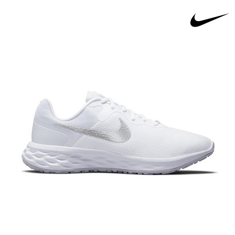 NIKE WMNS REVOLUTION 6 NN BLANCO/PLATA 101 22