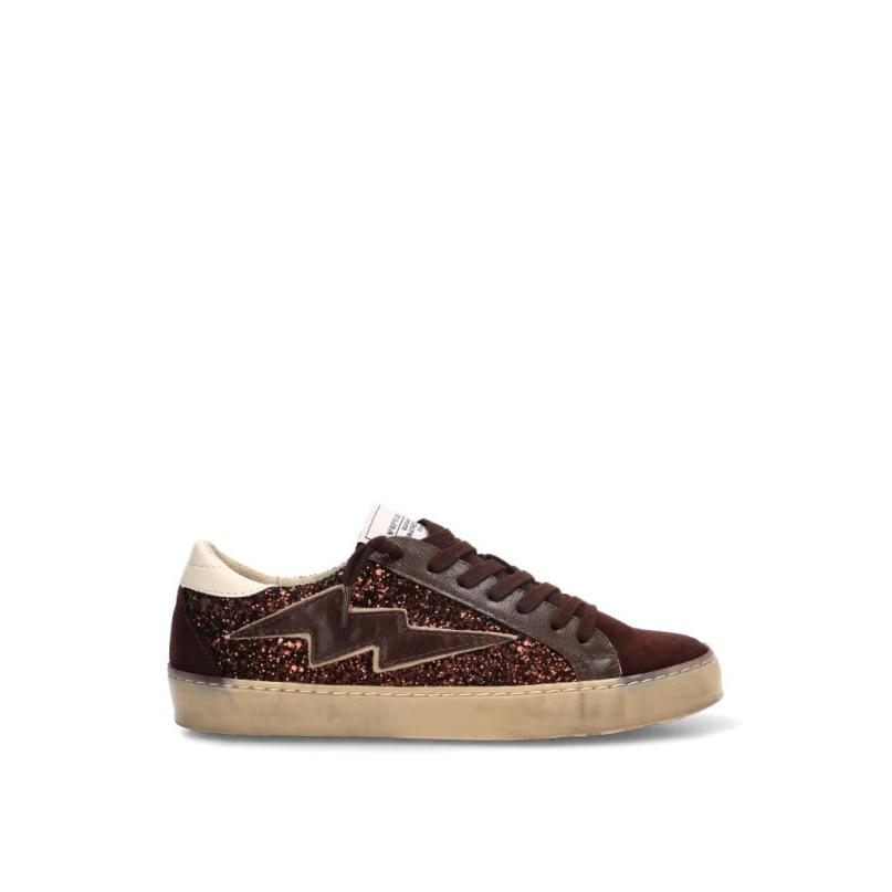 Zapatillas Casual Yulia - Mujer - Suela Plana - Modelo M6500 - Color Café