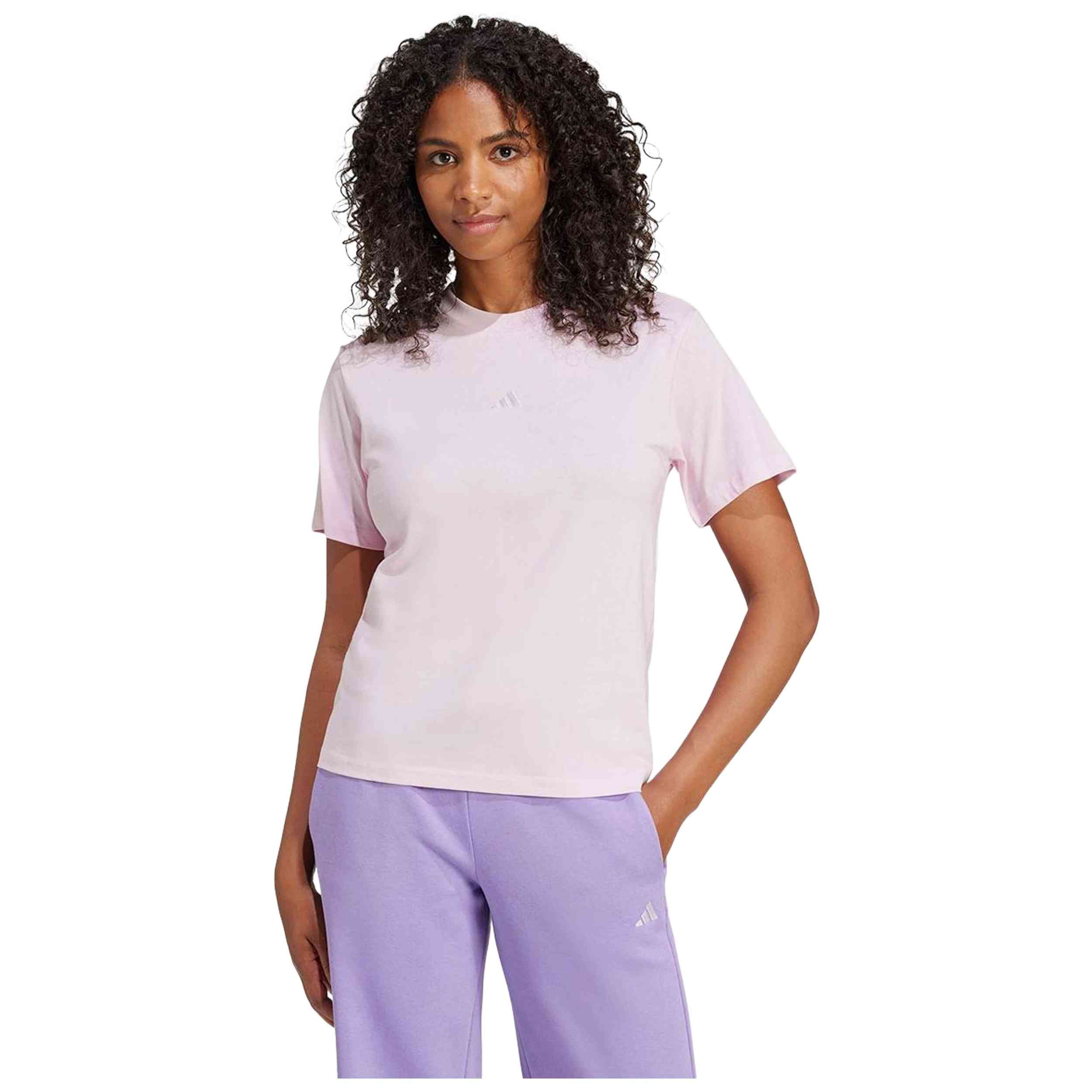 Camiseta De Manga Corta Adidas modelo JI6073 para Mujer en color Rosa