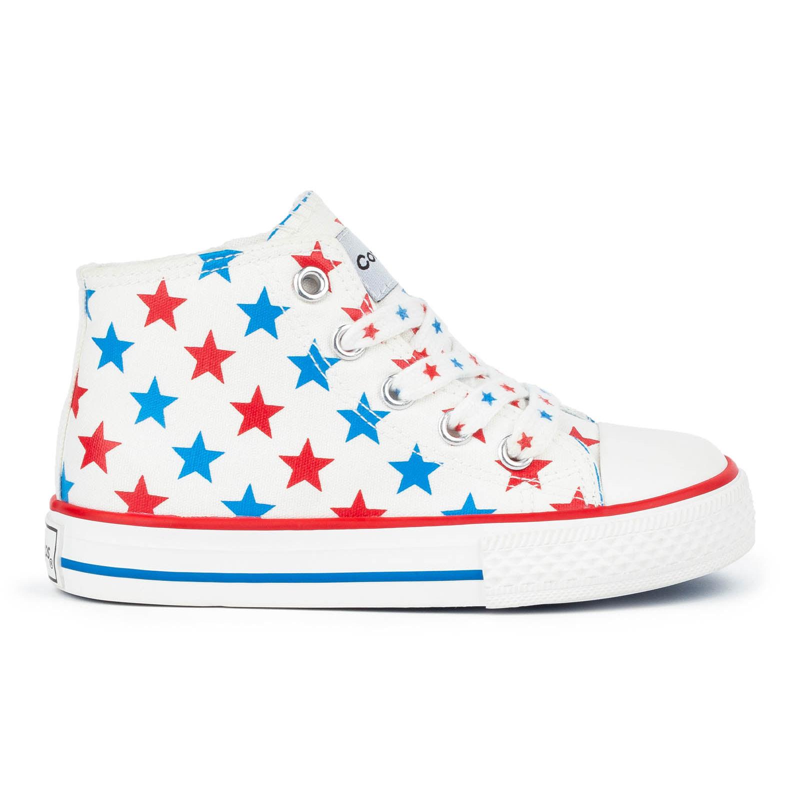 Conguitos - Zapatillas De Lona En Blanco para Niños y Niñas