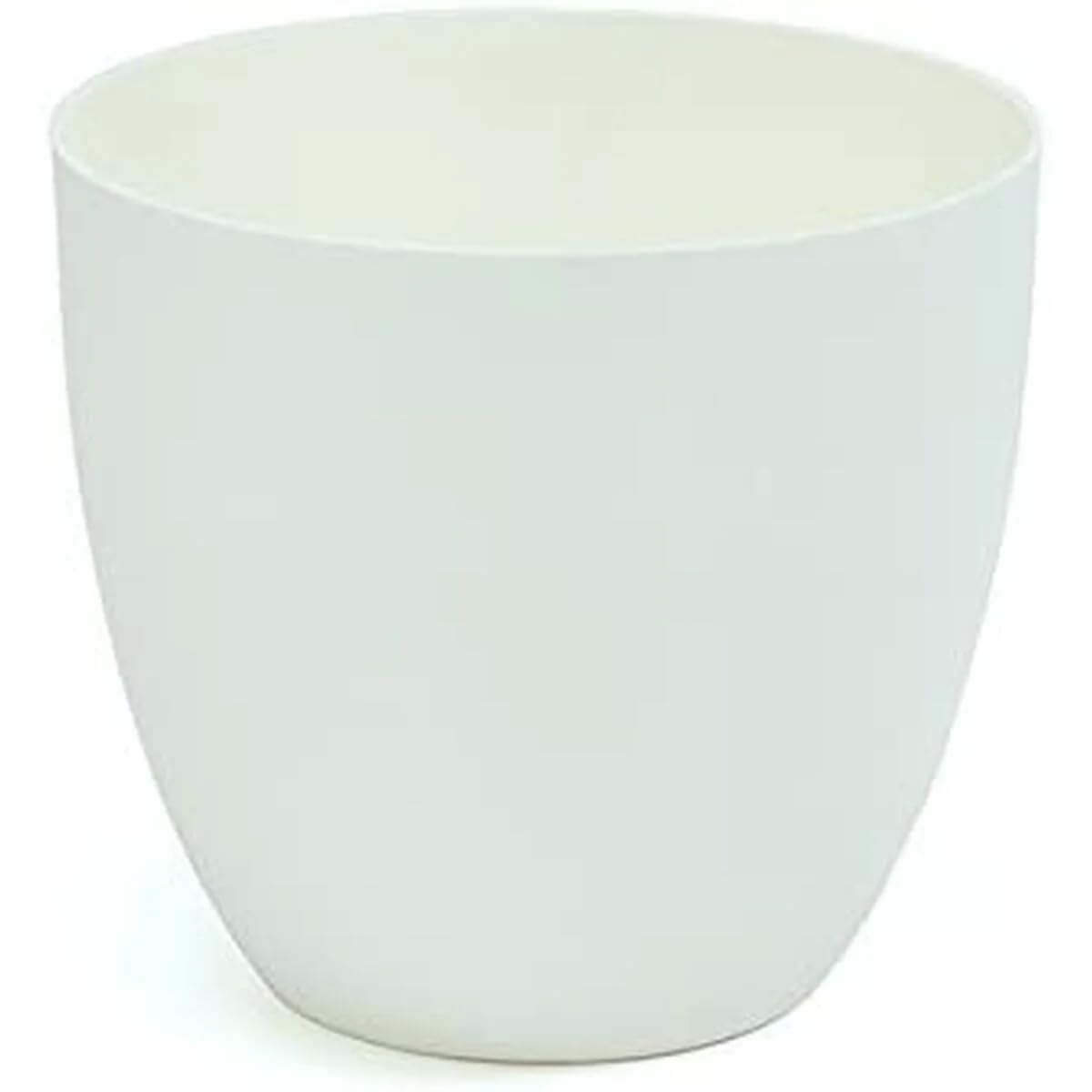 maceta de inyeccion modelo cuenco ø26cm color blanco
