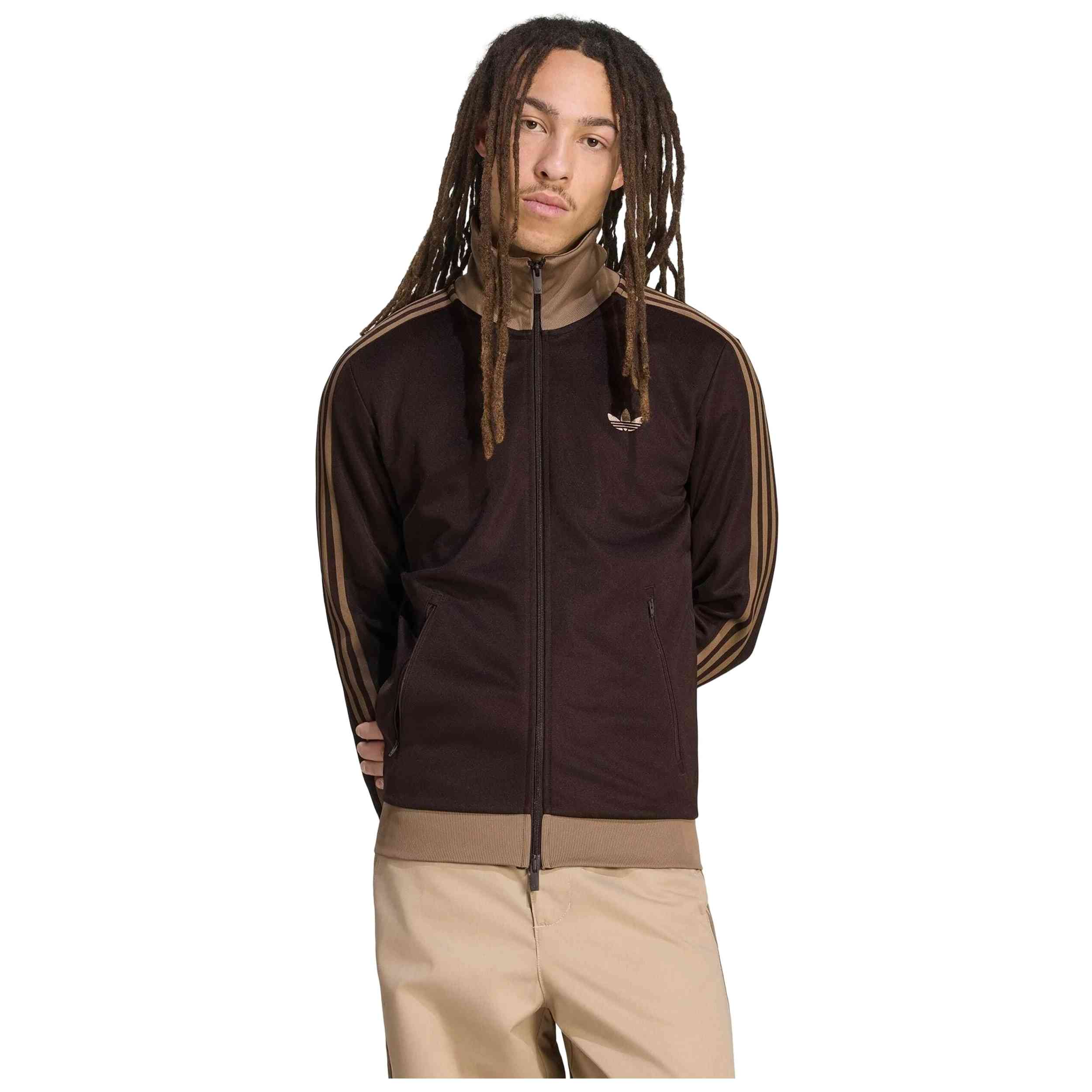 Chaqueta Adidas modelo Beckenbauer Track Top "Aurora Coffee" para Hombre en color Marron
