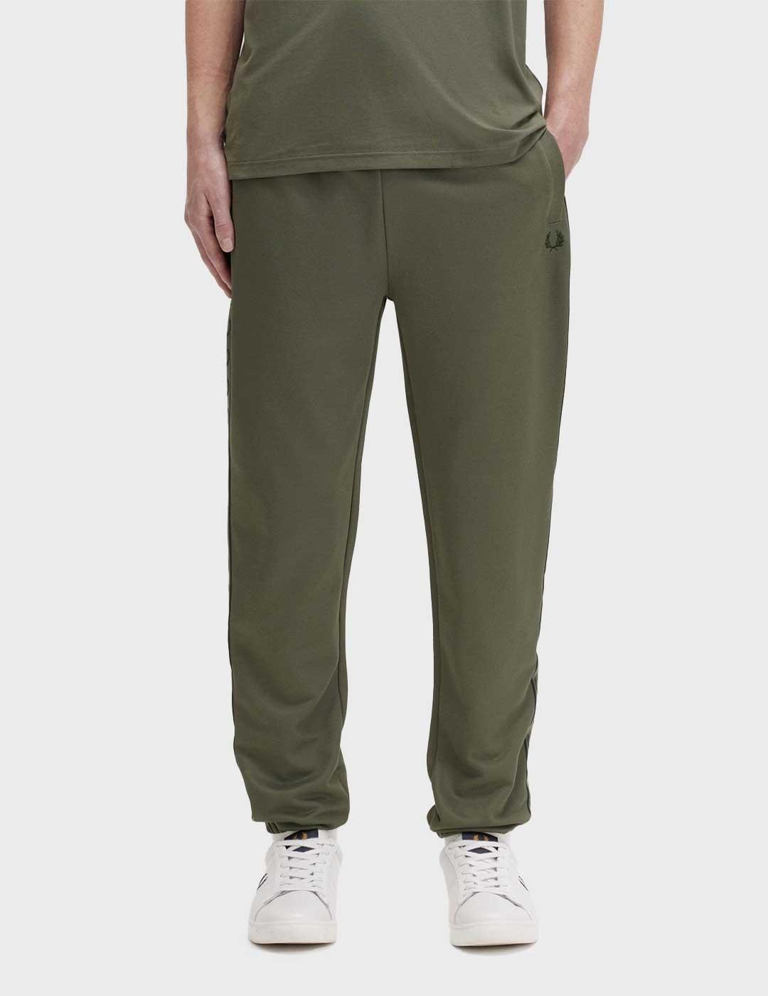 Fred Perry Seasonal Taped pantalón verde para hombre