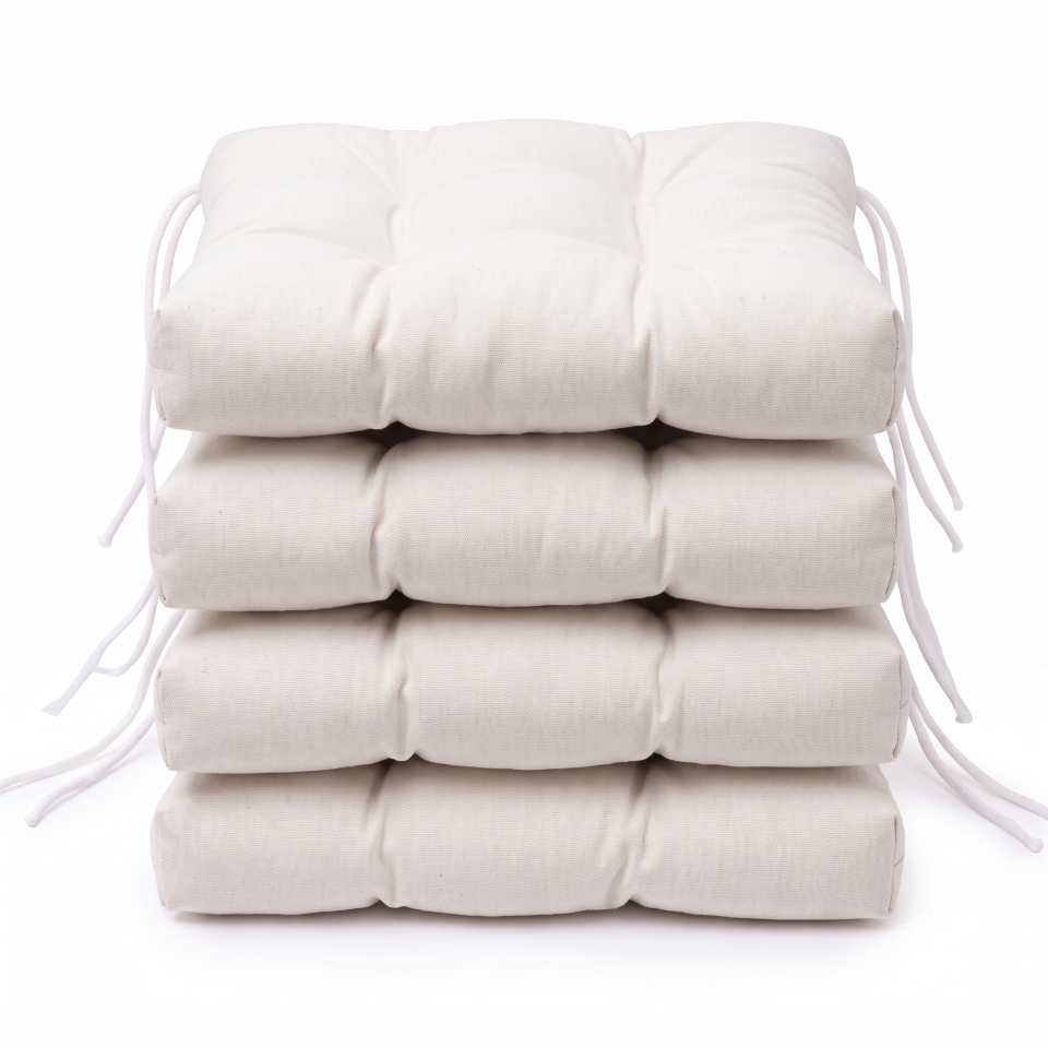 Cojines para Sillas de Terraza (Pack 2/4/6). Cojines Silla 40x40 cm (Grosor Extra 8 cm). Cojin Silla Exterior. Cojines Exterior Comedor, Cocina, Terraza y Jardín.