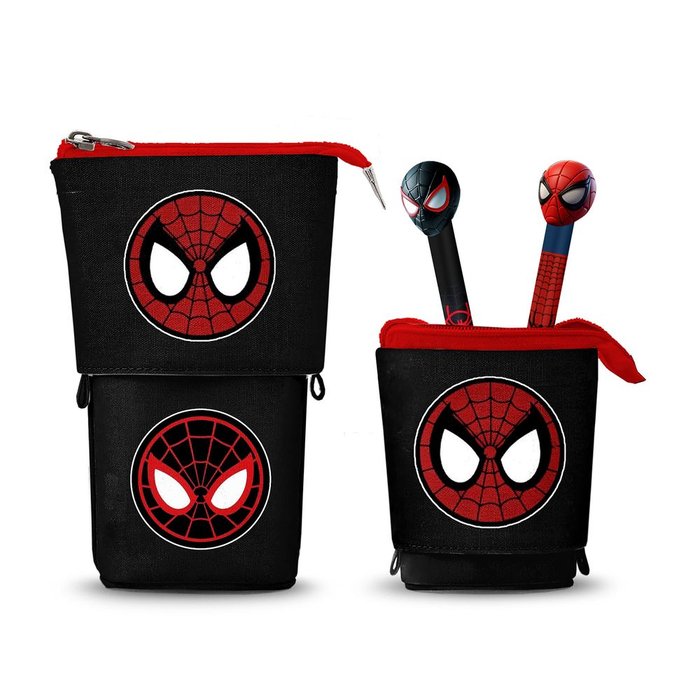 KARACTERMANIA SET PORTATODO CUBILETE EXTENSIBLE SPIDERMAN + 2 BOLIS GEL SPIDERMAN