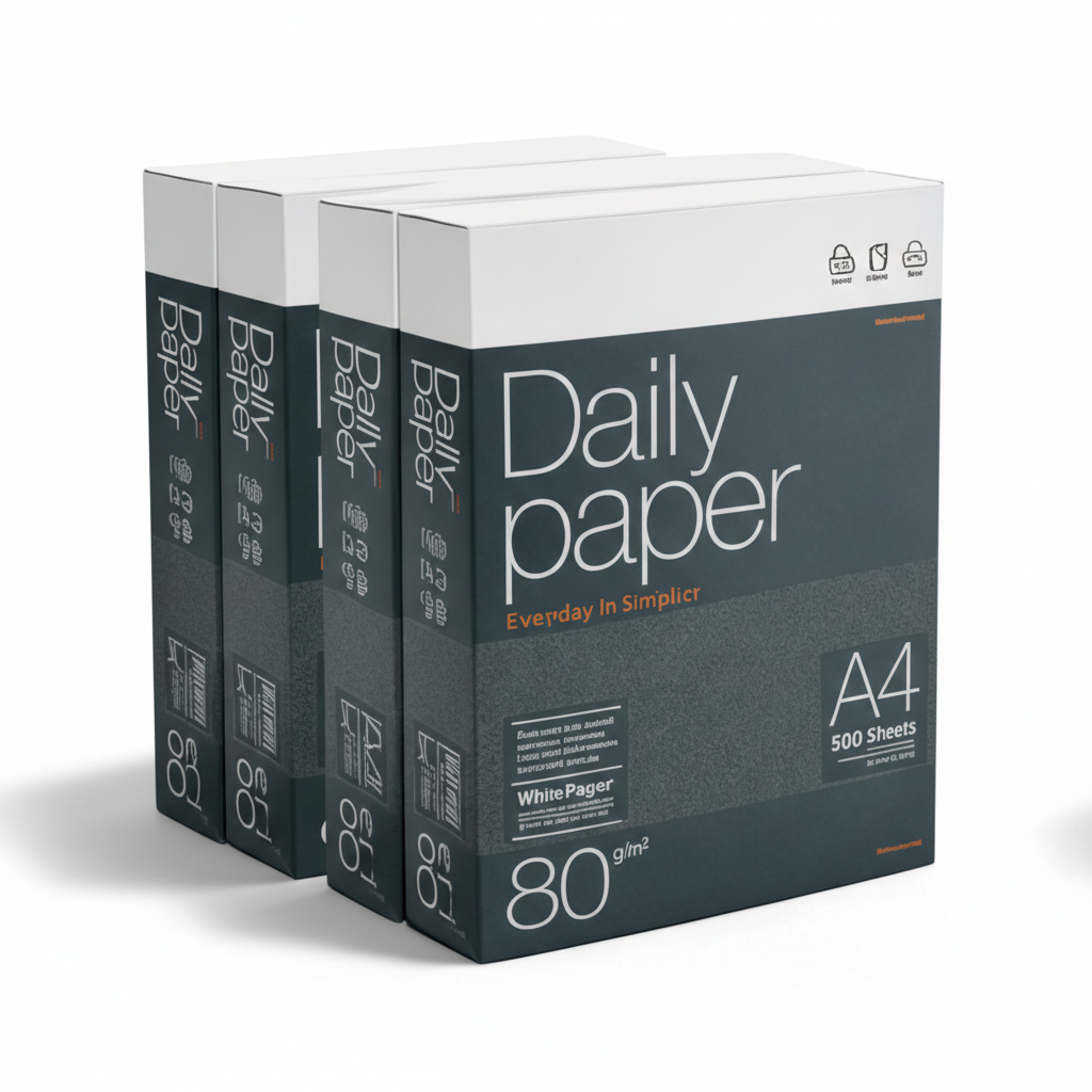 Daily Paper - Papel multifunción A4 80 g/m² de alta calidad para impresión nítida y colores definidos, 500 hojas, ideal para oficina y educación