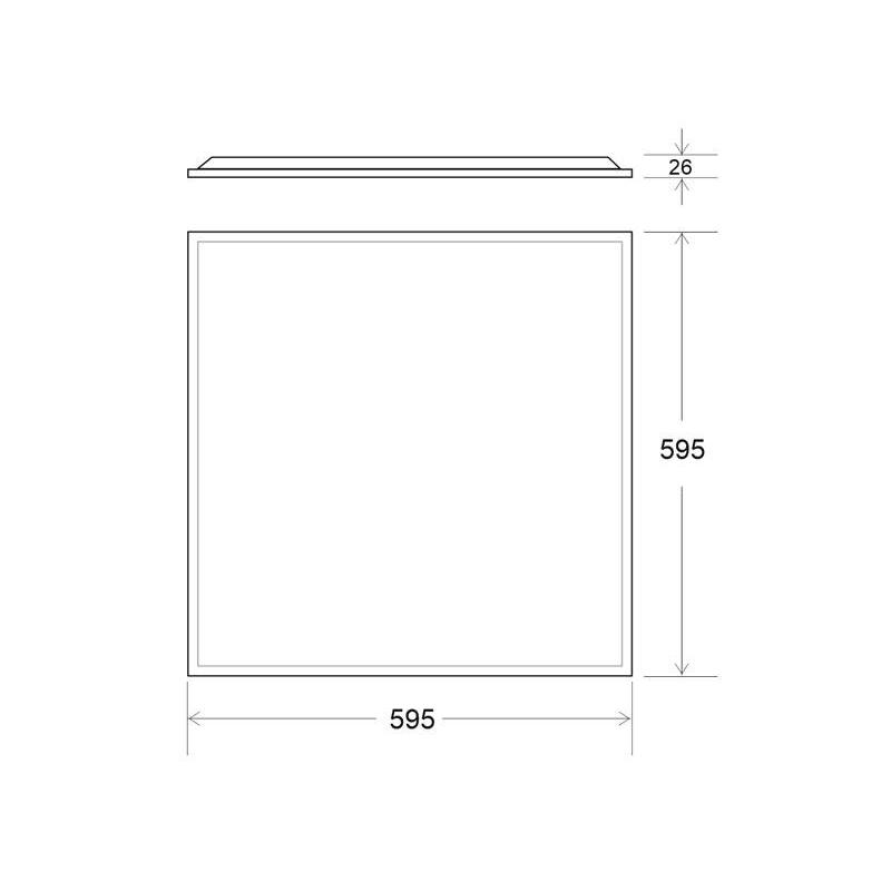LEDBOX Panel LED 40W, 60X60cm,  Driver Lifud, Blanco neutro. Panel LED, Paneles led