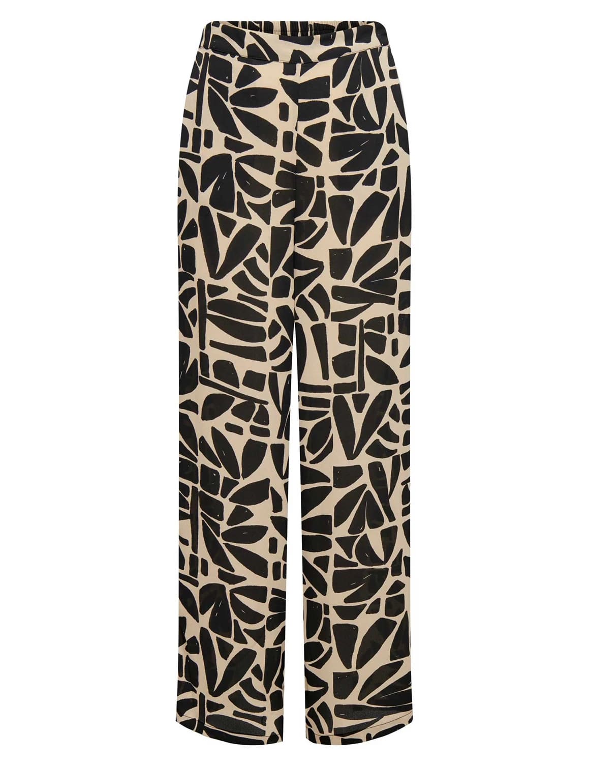 Only mod. 15322846 Pantalón palazzo con estampado abstracto monocolor