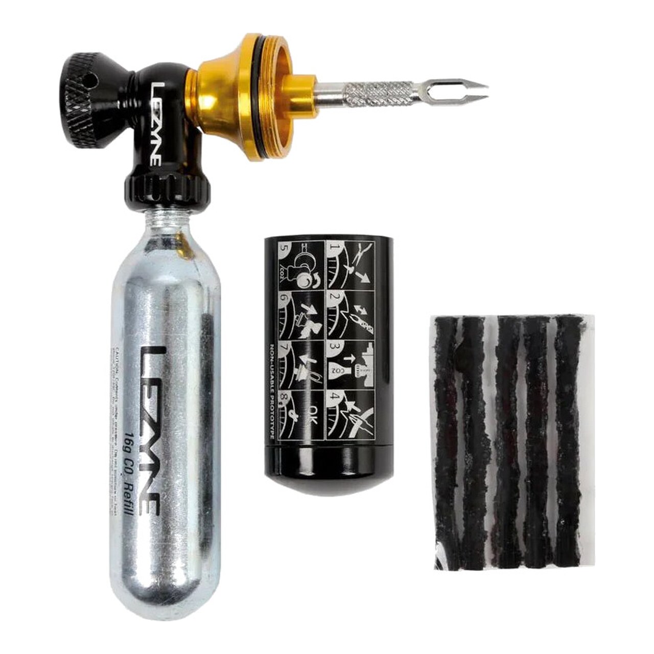Kit De Reparacion De Pinchazos Tubeless Co2 Blaster W/O 1-PK-TBC2-V204