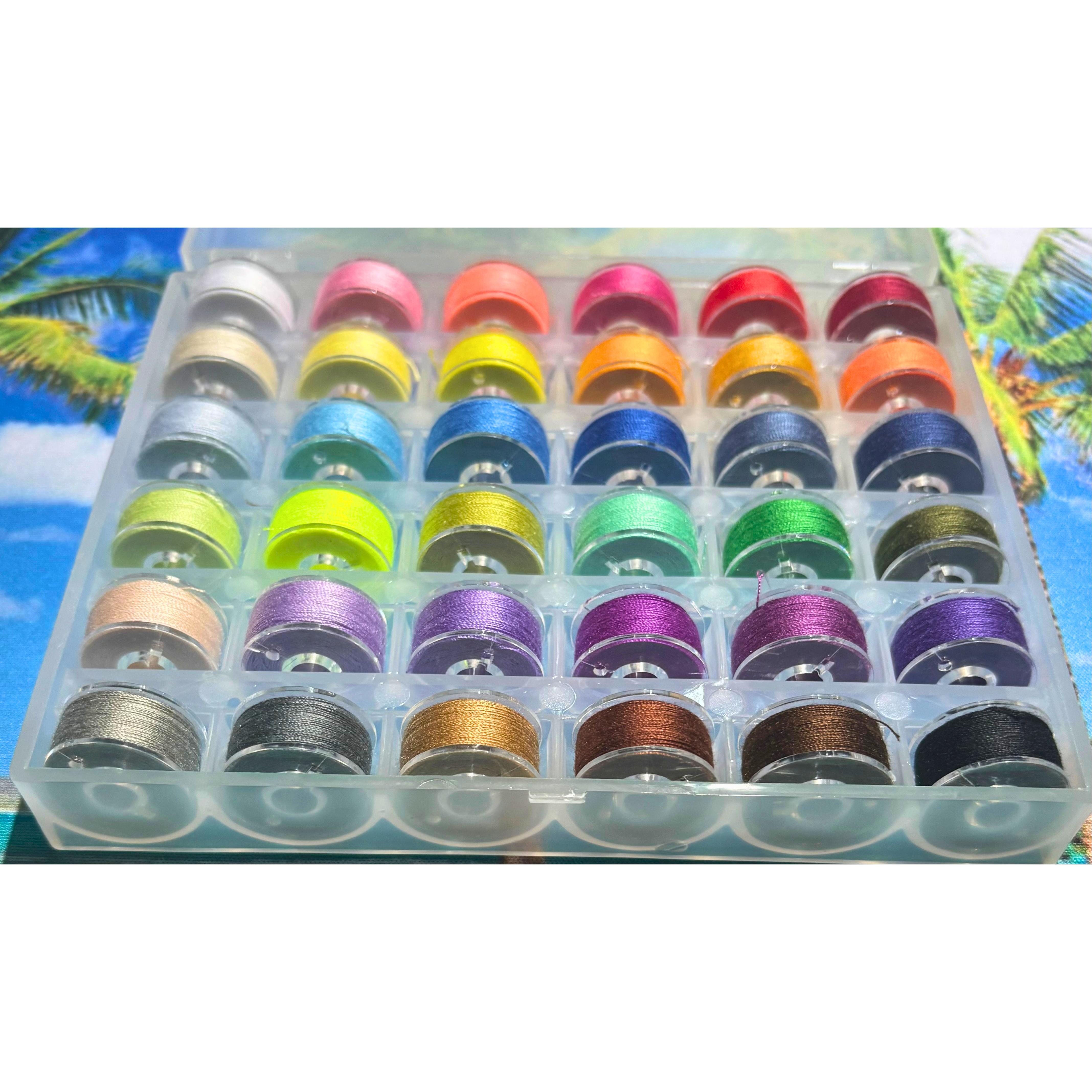 bobinas de hilo con 36 colores  para costura domestica colores aleatorios
