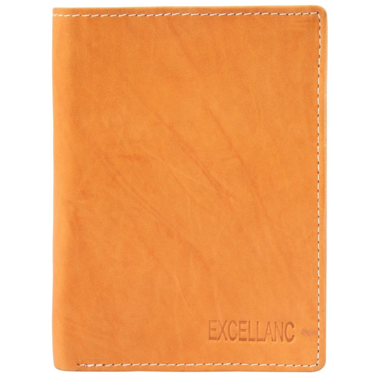 Excellanc® Cartera Hombre em Couro Genuino