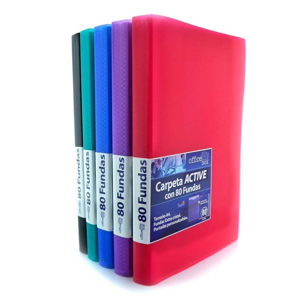FRAGA CARPETA A4 80 FUNDAS SUPRA COLORES SURTIDOS SIN COLECCION