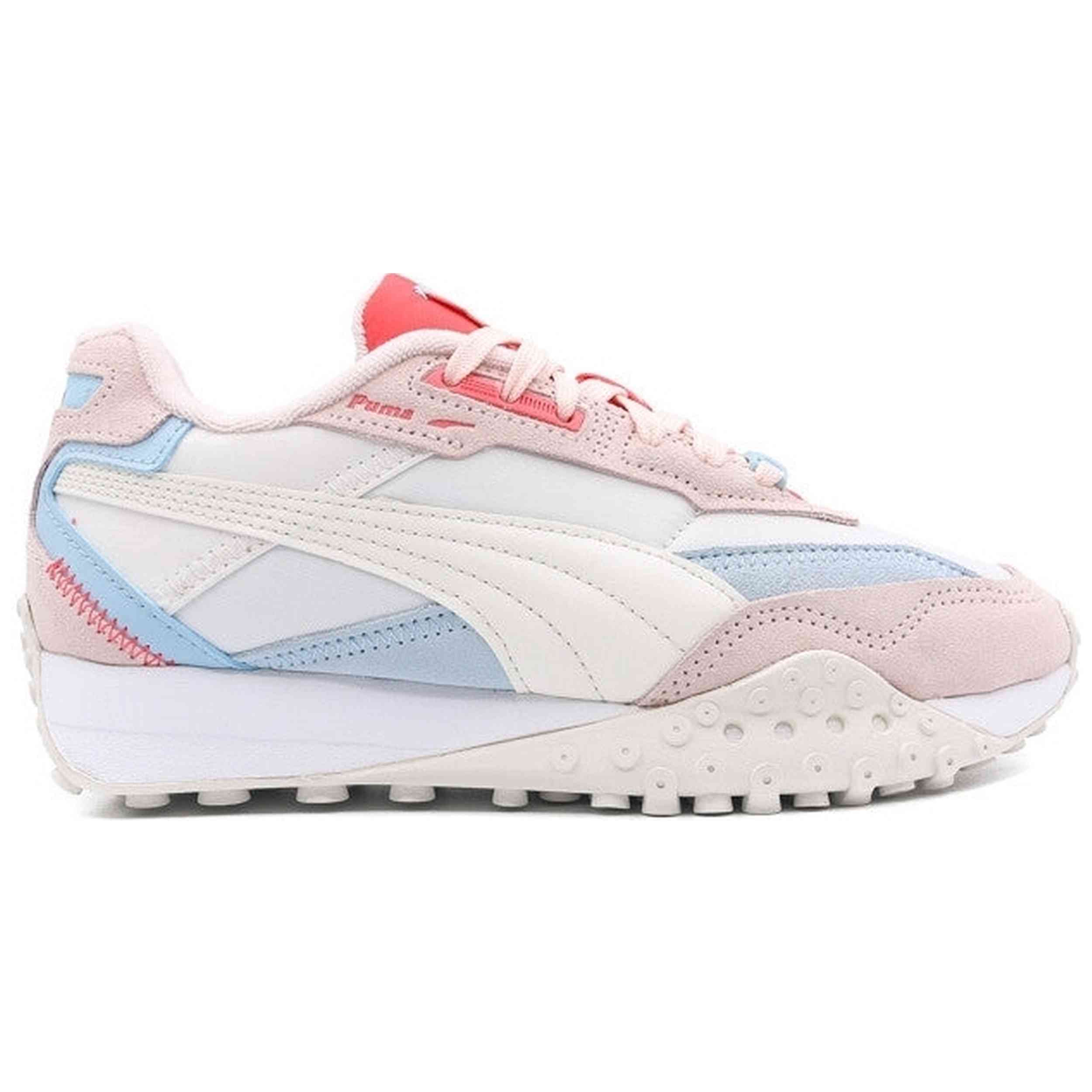Zapatillas Puma modelo Blktop Rider "White-Frosty Pink" para hombre y mujer en color Rosa