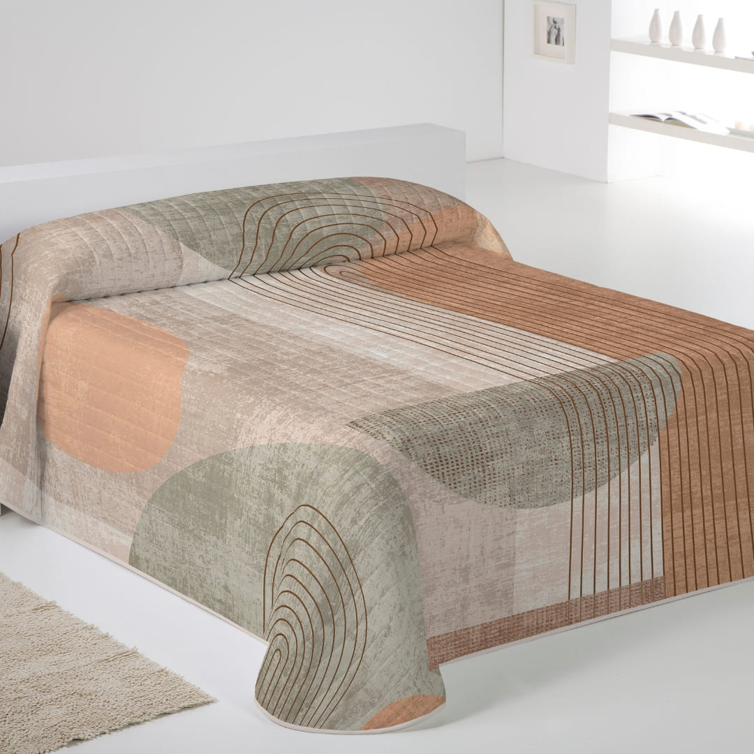 ICEHOME - Colcha Bouti Estampada - Microfibra Extra Suave de Alta Calidad - 15 Modelos Diferentes - Acolchado a Rombos - Cama 90-105/135/150/180 - Relleno Ligero 70 gramos - Fabricado en España