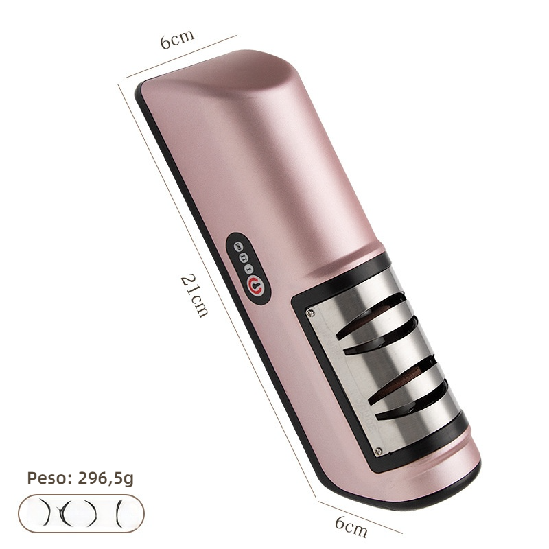 Afilador eléctrico de cuchillos automático y multifunción para cocina (con función de carga)