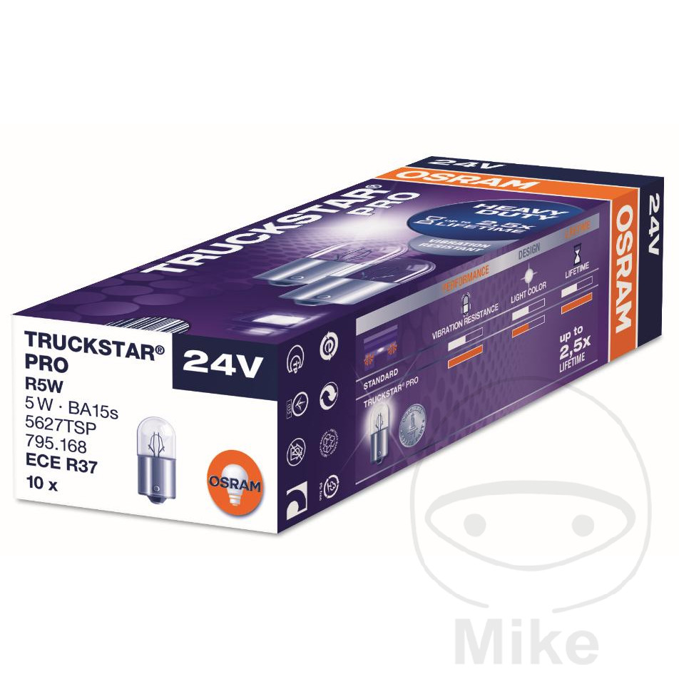Bombilla Halógena 24V 5W Ba15s   Truckstar (10Ud) 159.00.20