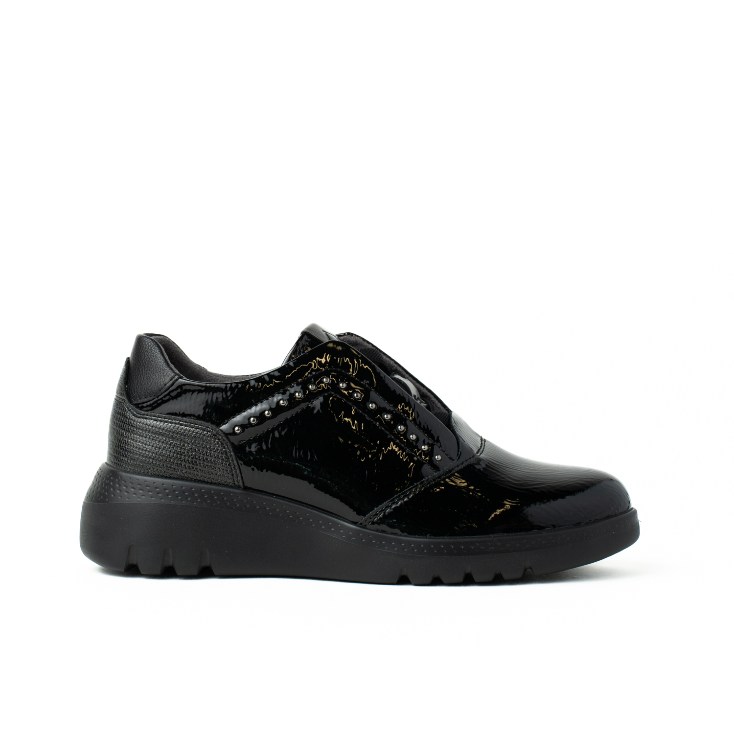 Mysoft 25M534 Zapatillas de vestir de mujer con cordones elásticos