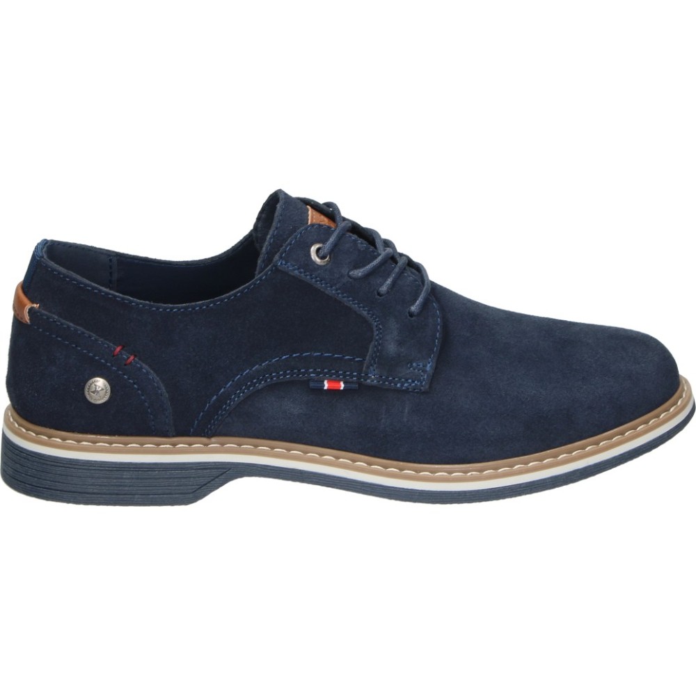 XTI | Zapato de Vestir XTI para Hombre – Zapato Cómodo en Color Azul Marino – Zapato Elegante con Cierre de Cordones – Estilosos – Vegan – Versátiles y Combinables – Modelo 146727