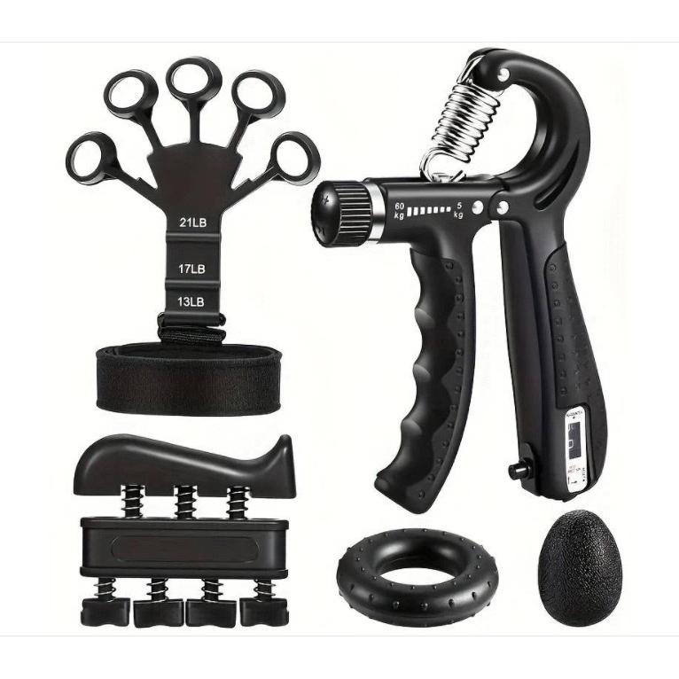 Juego de Ejercitadores de Mano Ajustables – Kit de 5 Piezas para Fortalecimiento Muscular