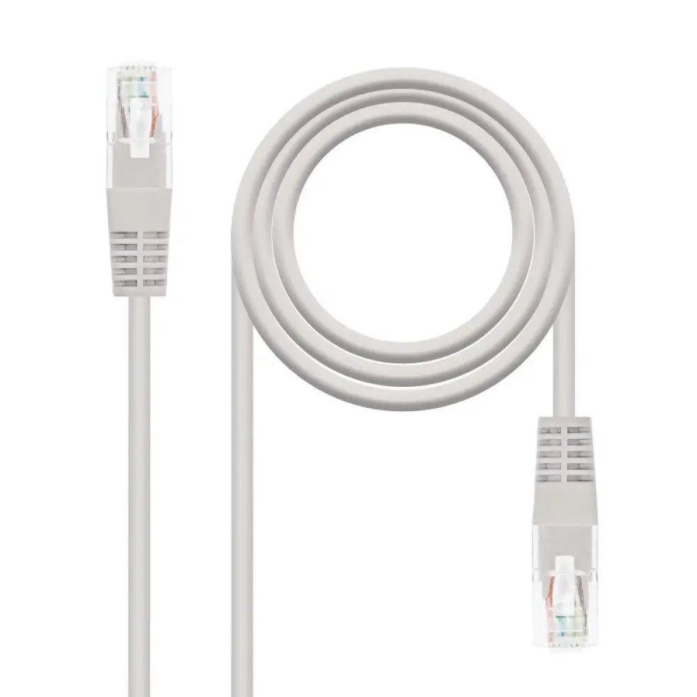 Nanocable - Cable de red RJ45 UTP Cat. 6 10 m gris con conductor de cobre OFC 99,9 % y revestimiento LSZH ignífugo