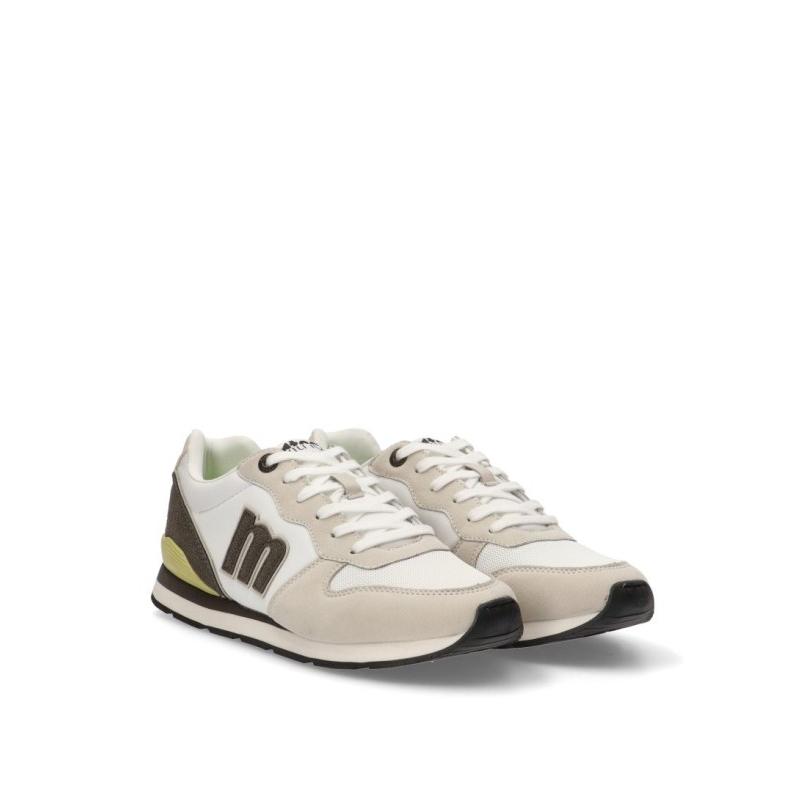Zapatillas Casual Mustang - Hombre - Suela Plana - Modelo 84467 - Color Blanco