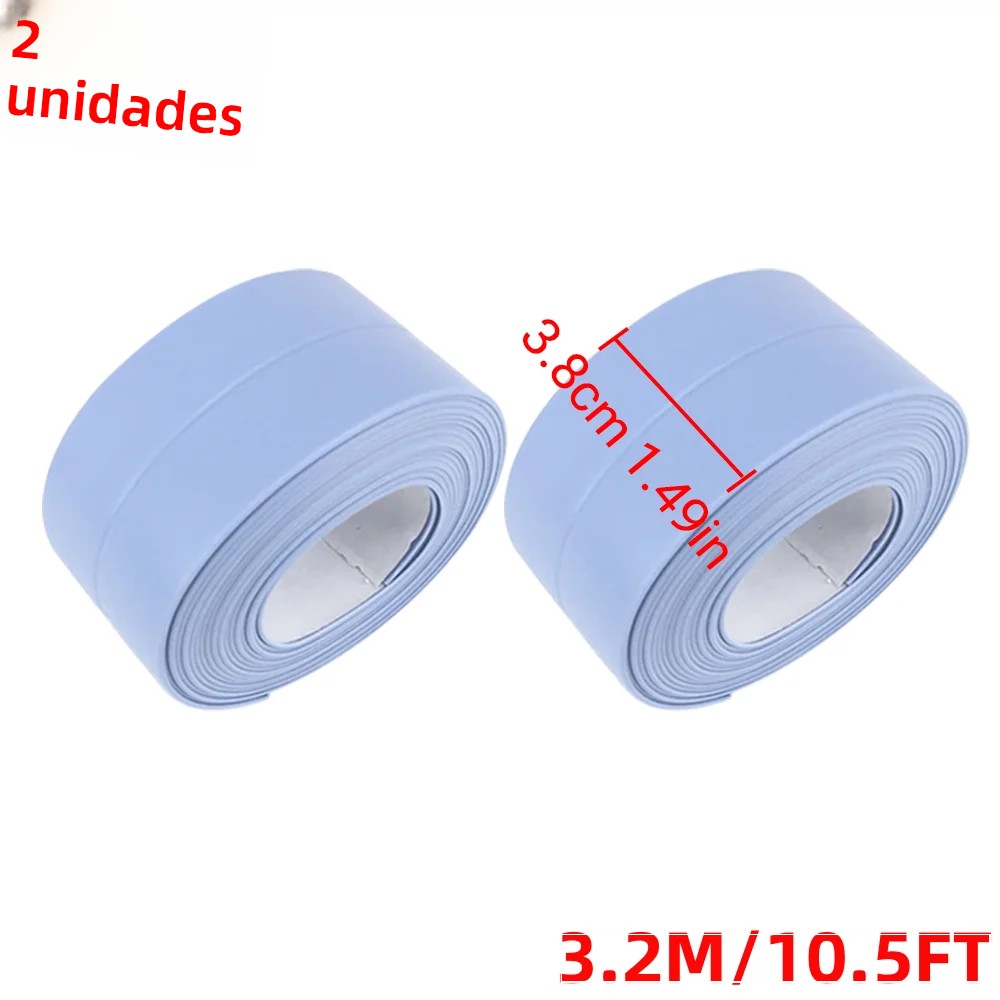 TK Cinta De Sellado PVC Autoadhesiva Para Baño Cocina Y WC Antimoho Impermeable Blanco Adhesivo Para Paredes De La Casa