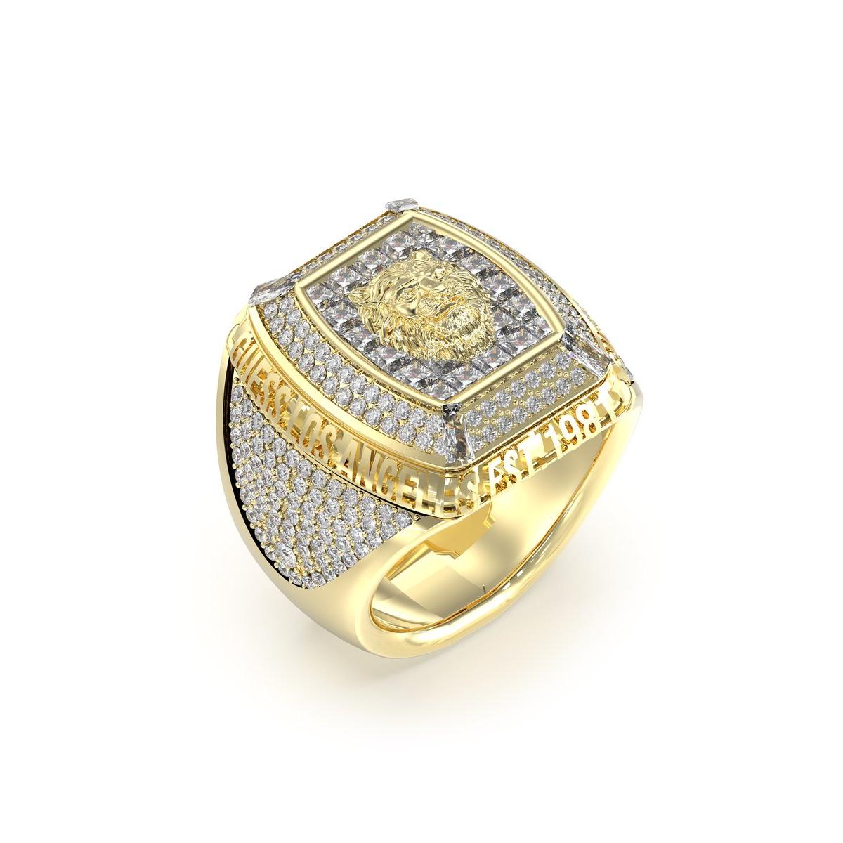 Guess Anillo Hombre Lion King De Acero Dorado Talla Europea 62 Talla España 22,00 Jumr05002jwyg62