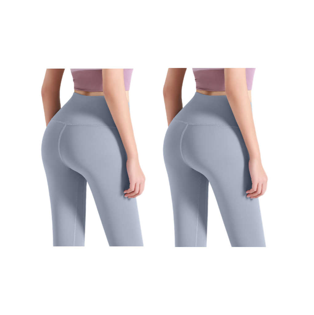 FREES COPES Legging【PACK 2 uds】Pantalones de Yoga de Cintura Alta para Mujeres, Leggings Deportivos de alta elasticidad para Gimnasio, tejido transpirable y sedoso