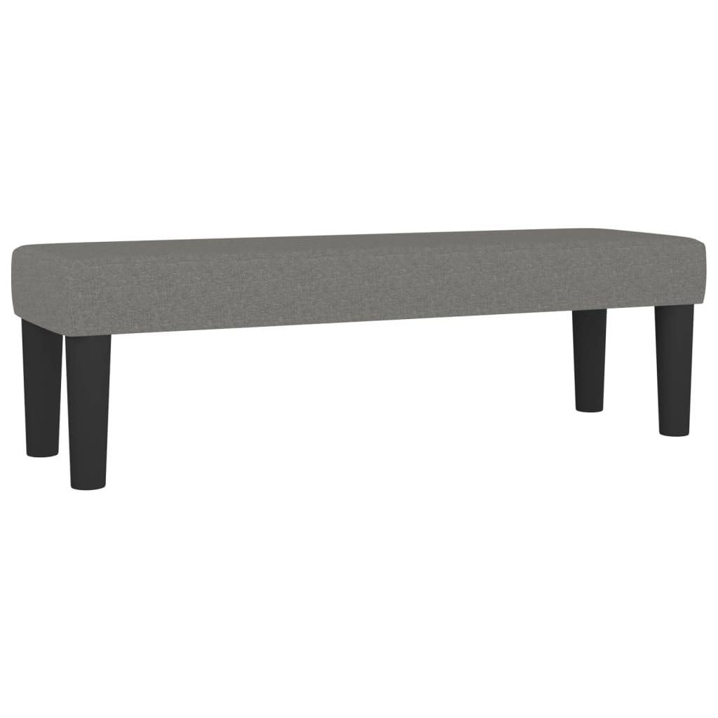 vidaXL Banco de tela 100x30x30 cm en color Gris oscuro/Marrón oscuro/Crema y más