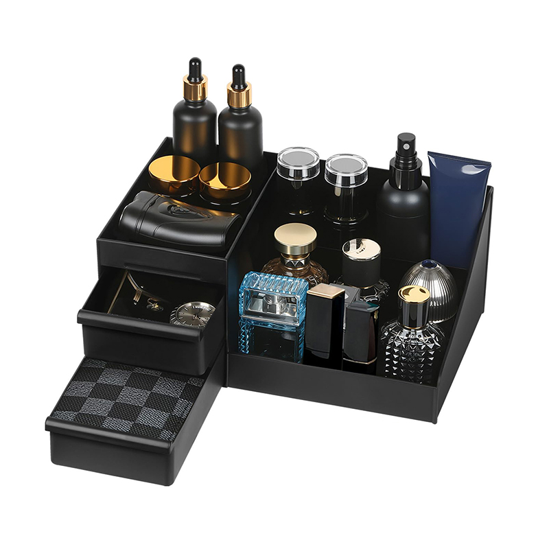 Organizador De Cologne Para Hombres Con Cajones Estuche De Perfume Para Mesa De Baño Y Armario Soporte De Perfume