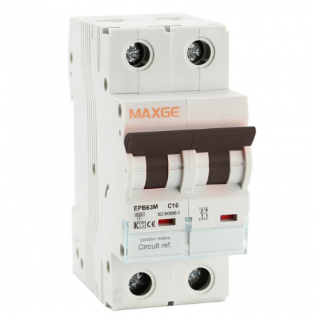 Interruptor magnetotermico AUTOMATICO  1P+N, 32A Curva C 6KA MAXGE