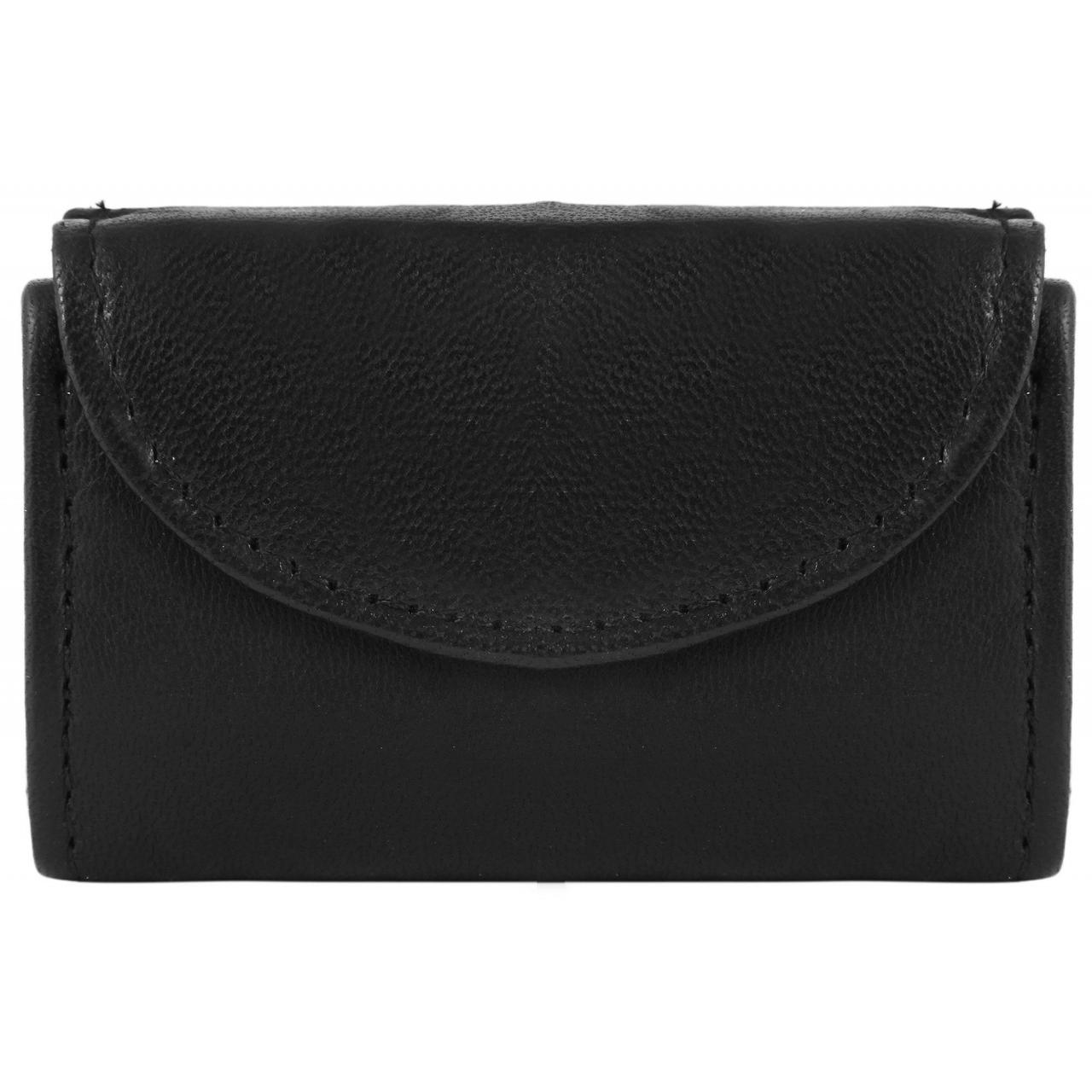 Excellanc® Cartera Preta em Pele Genuína - 0004