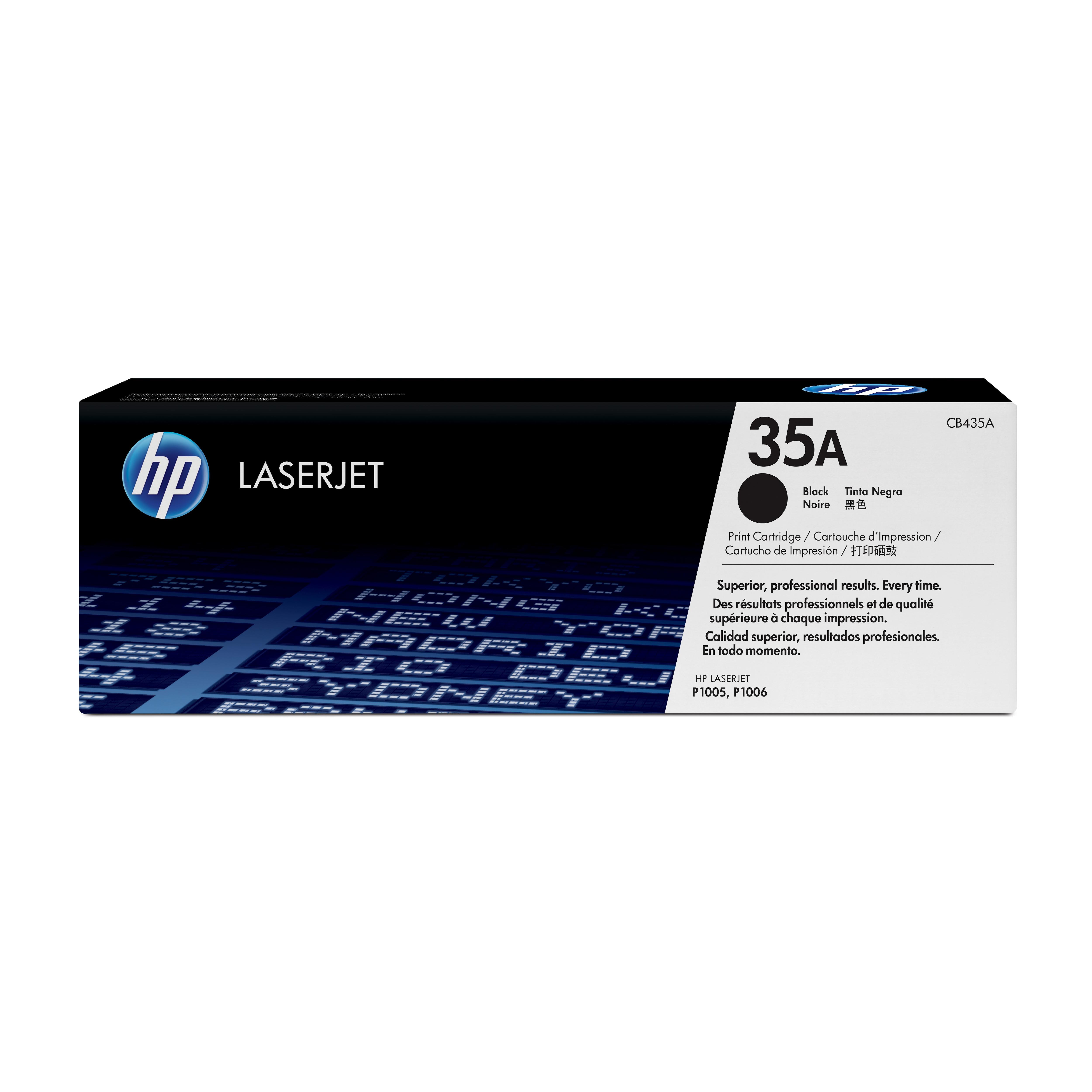 Toner hp 35a cb435a negro 1500 páginas p1005 - p1006
