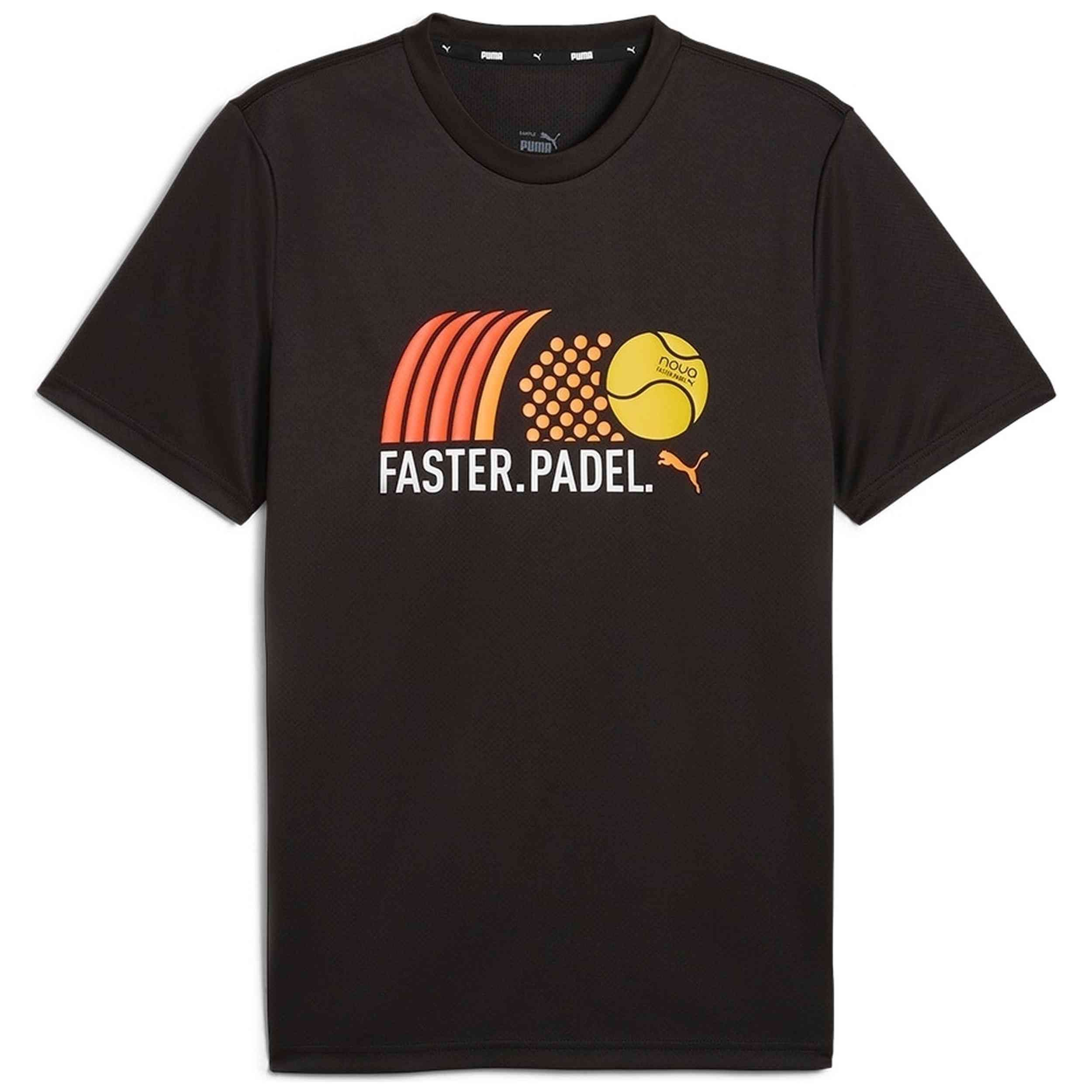 Camiseta De Manga Corta Puma modelo individualPADEL Graphic 2.0 para Hombre en color Negro
