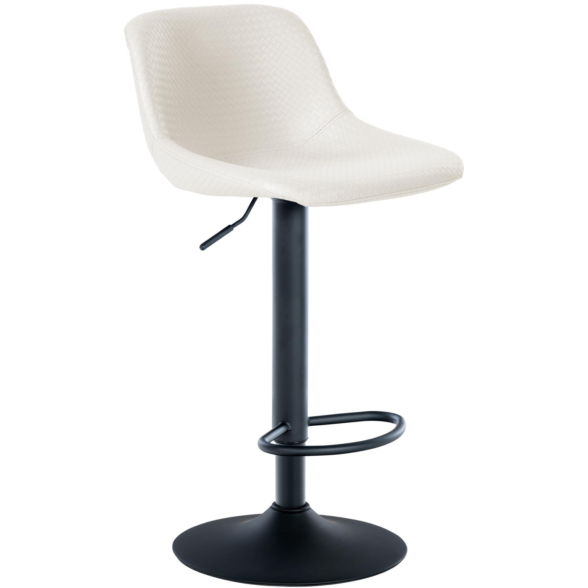 Taburete de bar Loft Crema,Simil cuero