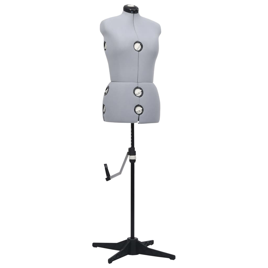 vidaXL Maniquí de Sastre Ajustable Mujer Talla M 40-46 Diseñador de Moda Color Crema, Gris, Negro y mas