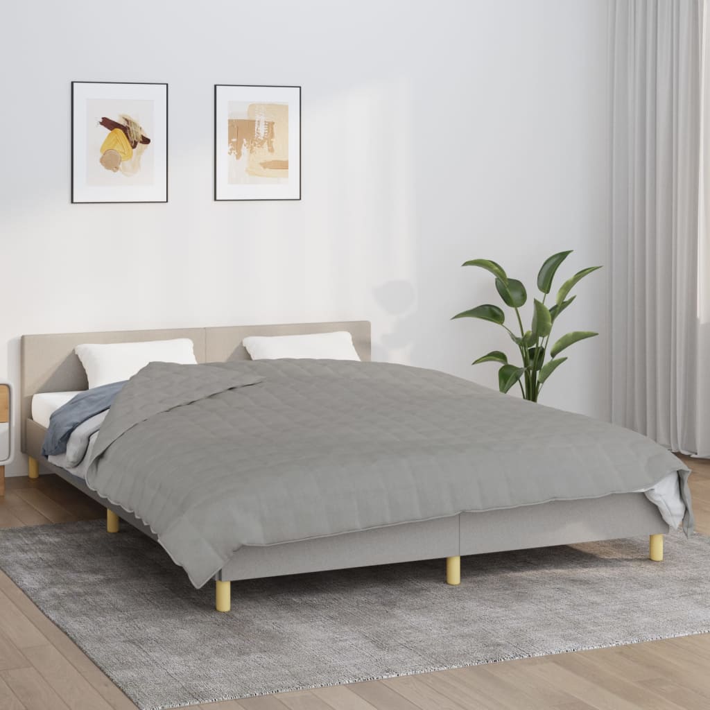 vidaXL Manta con peso tela 220x230 cm 15 kg manta de edredón Color Azul,  Crema,  Gris y mas