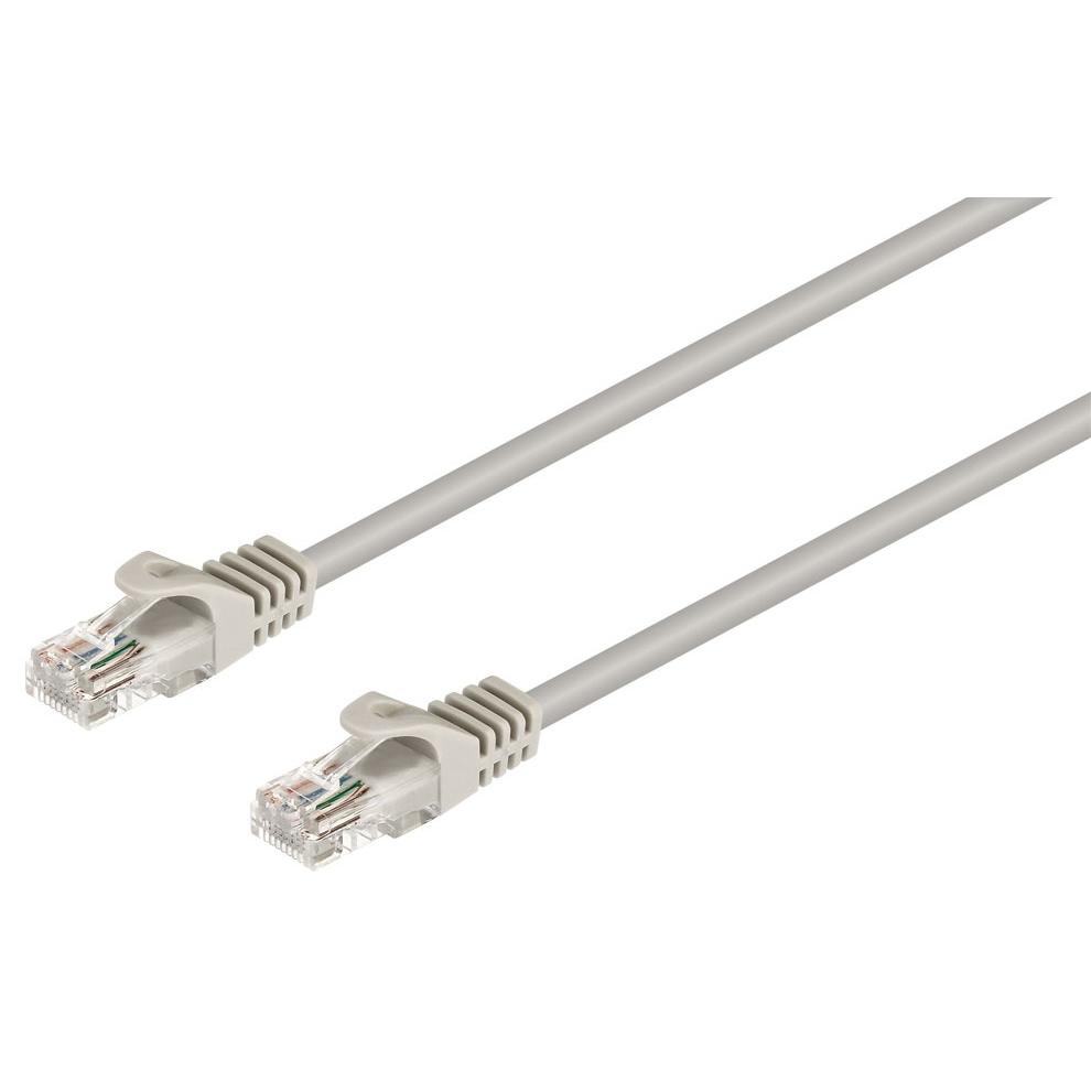Conexión UTP Cat.6 RJ45 macho - macho, Gris