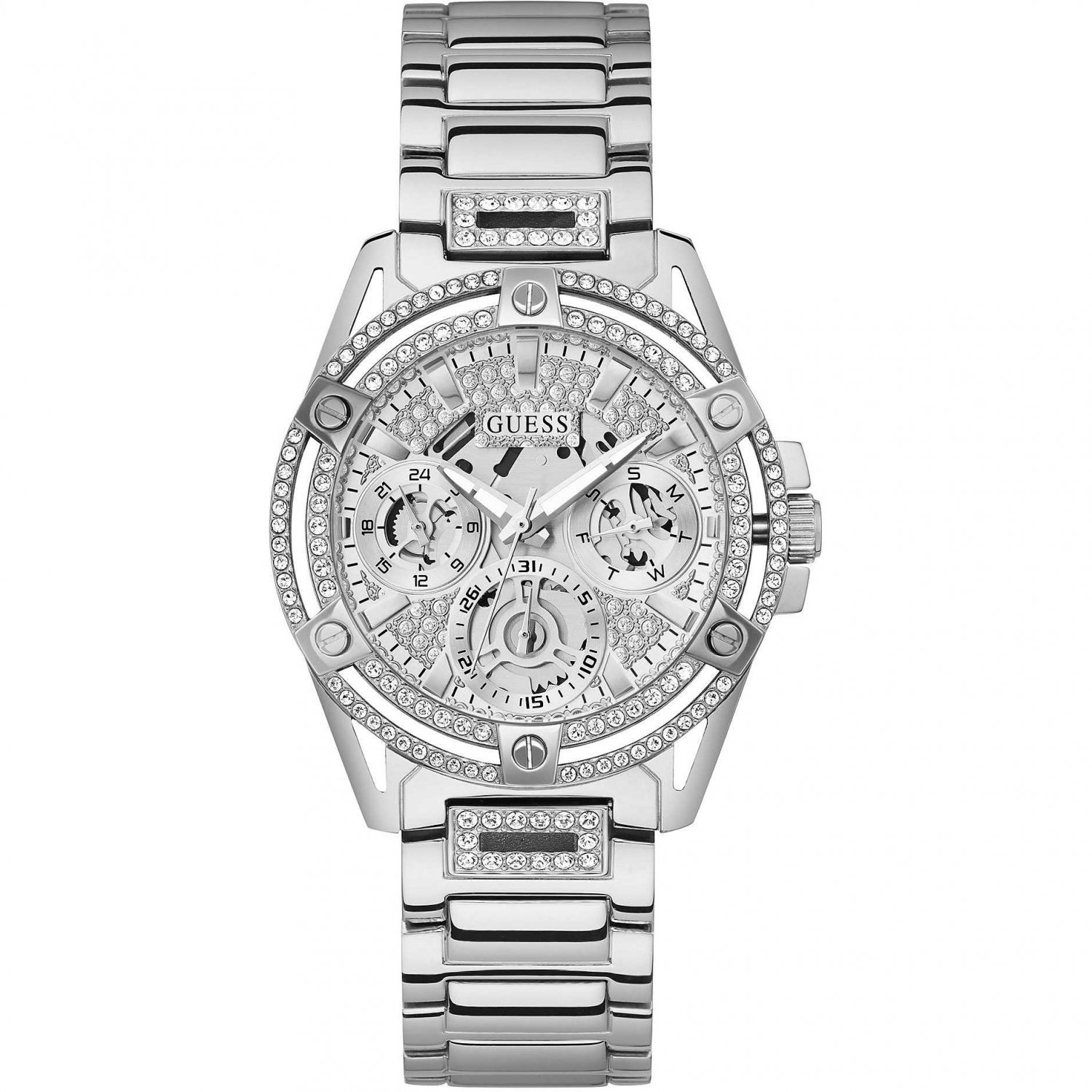 Reloj Guess Queen GW0464L1 mujer acero plateado