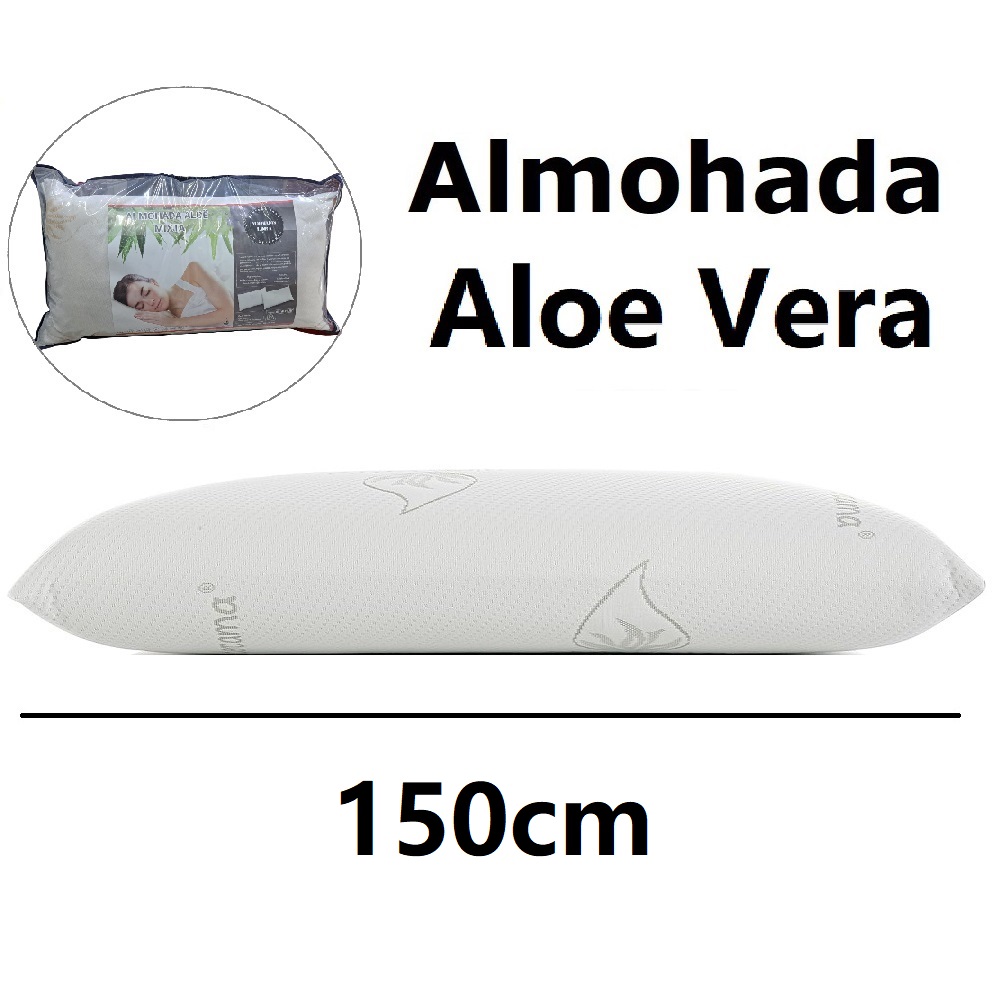 Almohada de 135cm mixta fibra, medidas (135 x 40 cm),color blanco,Dosantex,fespu