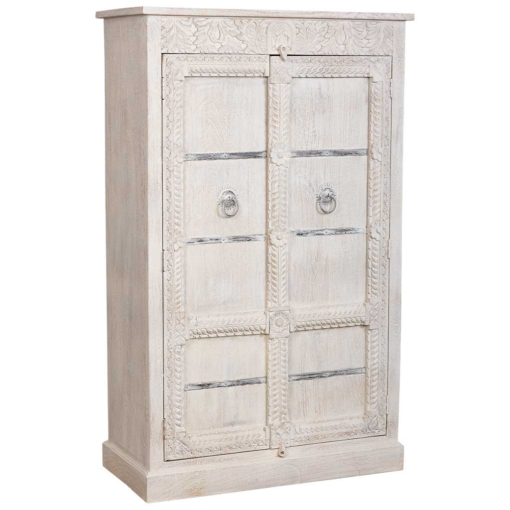 Wonderlust Deco - Armario acabado artesanal blanco 98x46x160 Blanco 98x46x160h cm