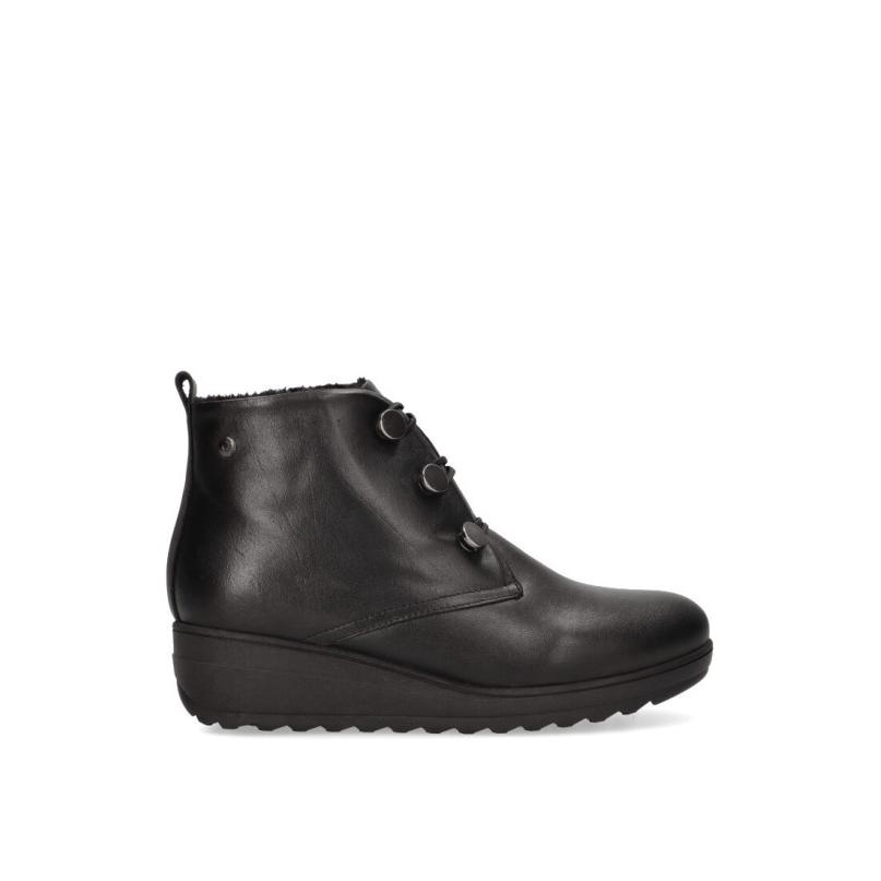Botin Cómodas Luna Collection - Mujer - Cuña Media - Modelo 5064 - Color Negro