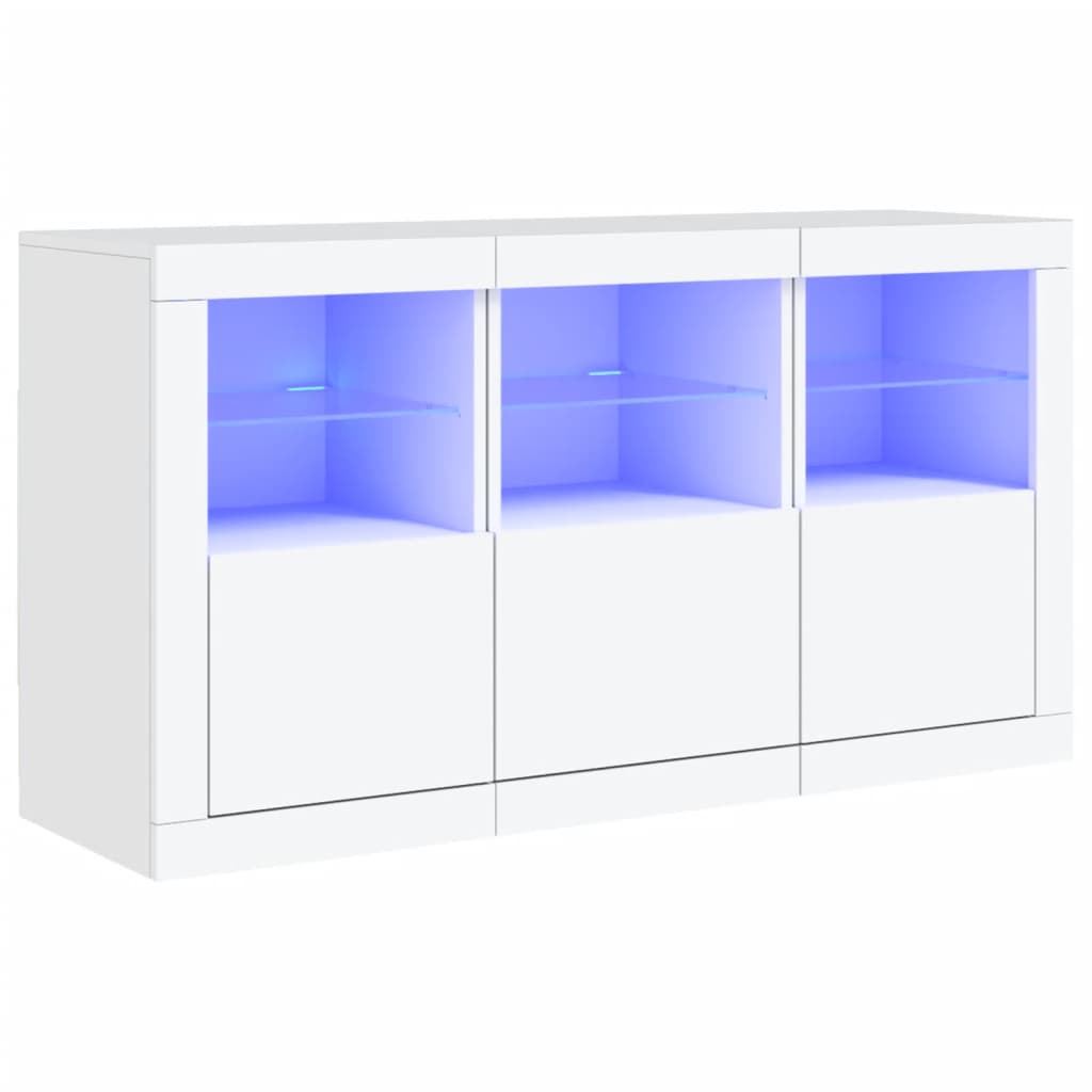 Vidaxl Aparador con Luces LED 123x37x67 Cm