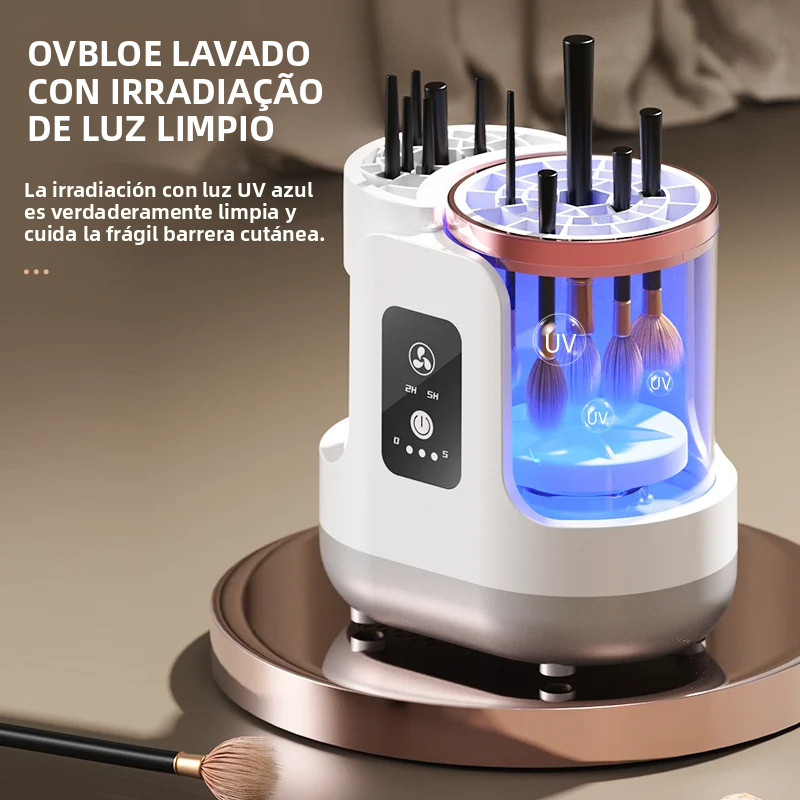 TK Limpia Y Seca Tus Brochas De Maquillaje Con USB 3-en-1 Desechable Soporte Automático Herramienta De Limpieza Y Secado Para Brochas De Maquillaje